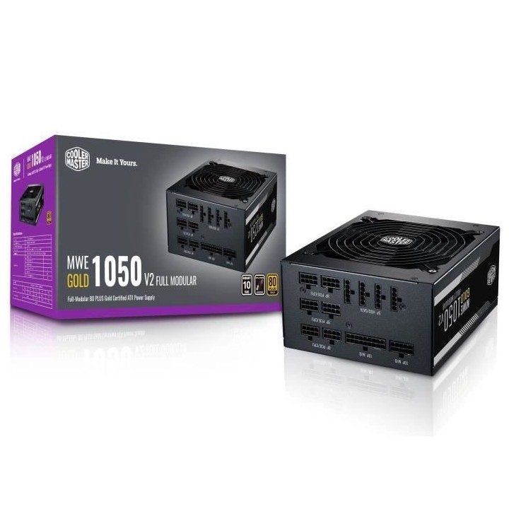 COOLER MASTER MWE Gold 1050W FM V2 - Alimentation Full Modulaire 1050W