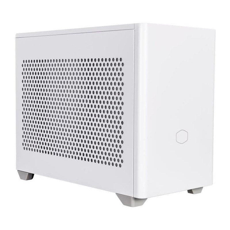 Boîtier PC - COOLER MASTER - MasterBox NR200P - Blanc - Mini-ITX - Panneau Acier et Verre trempé - Riser cable (MCB-NR200P-WGN