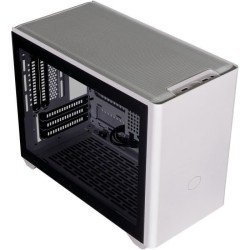 Boîtier PC - COOLER MASTER - MasterBox NR200P - Blanc - Mini-ITX - Panneau Acier et Verre trempé - Riser cable (MCB-NR200P-WGN