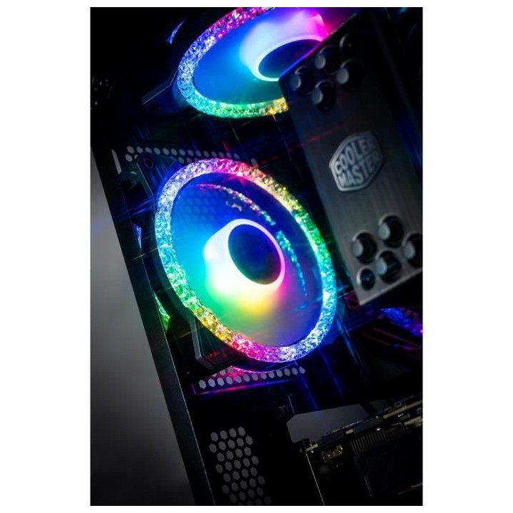 COOLER MASTER MF120 Prismatic - Ventilateur de Boîtier 120 mm - Effet