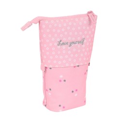 Trousse Gobelet Safta Love Yourself Rose (8 x 19 x 6 cm)