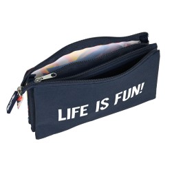 Trousse Fourre-Tout Triple El Niño Life is fun Multicouleur (22 x 12 x 3 cm)