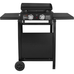 COOKING BOX Plancha gaz Valparaiso - 2 feux sur chariot - 48 x 36 cm