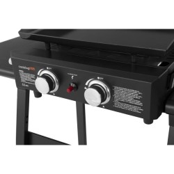 COOKING BOX Plancha gaz Valparaiso - 2 feux sur chariot - 48 x 36 cm