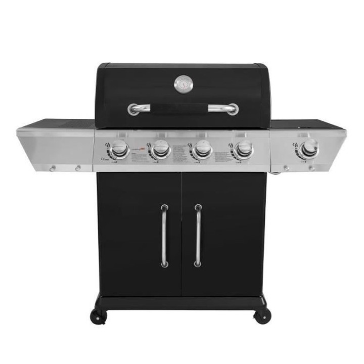 Barbecue Gaz DUKE 4 feux et brûleur latéral - Jusqu'a 14 convives -