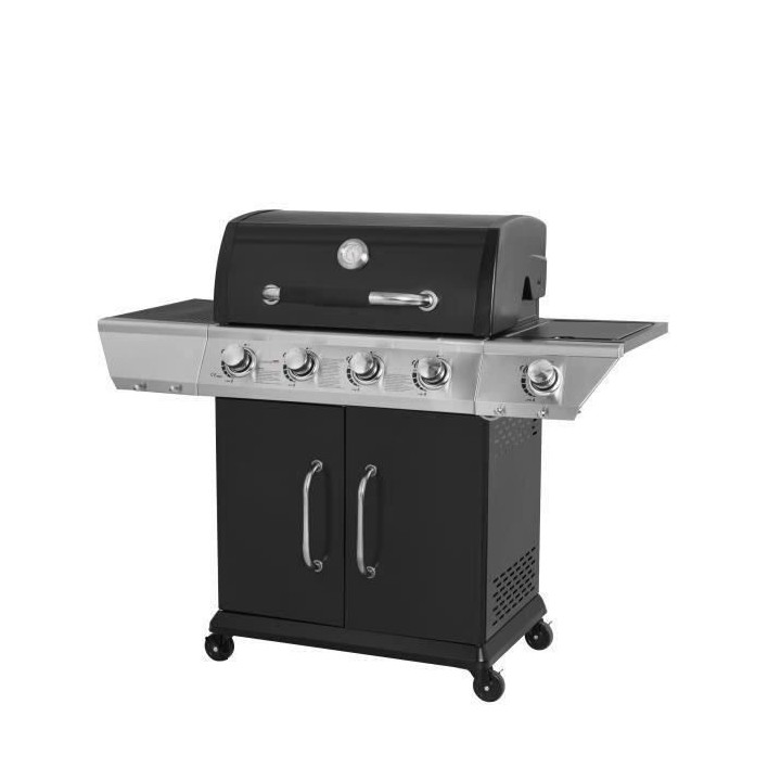 Barbecue Gaz DUKE 4 feux et brûleur latéral - Jusqu'a 14 convives -