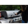 Barbecue Gaz DUKE INOX 5 feux et brûleur latéral - Jusqu'a 14 convives - Housse de protection incluse - COOKINGBOX