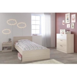 PARISOT Chambre enfant complete style contemporain décor acacia clair