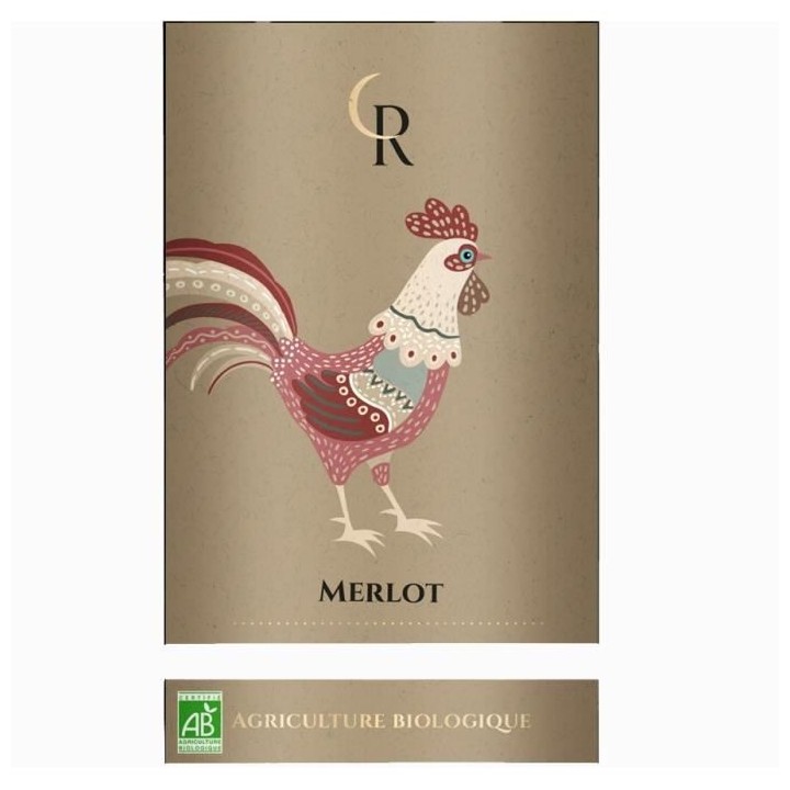 Le Coq Merlot 2020 IGP Atlantique - Vin Rouge Bio