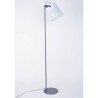 COREP Lampadaire abat-jour articulé - Métal - H145cm - Blanc et gris anthracite