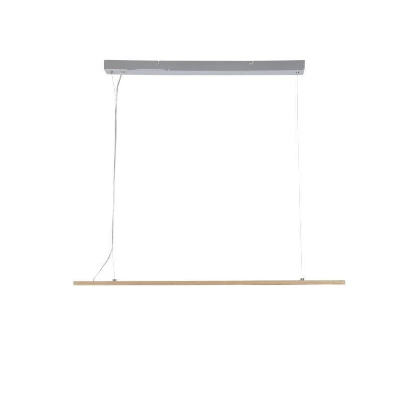 Suspension Malmo - LED intégrée - Bois - 100 x 5 x 125 cm - COREP