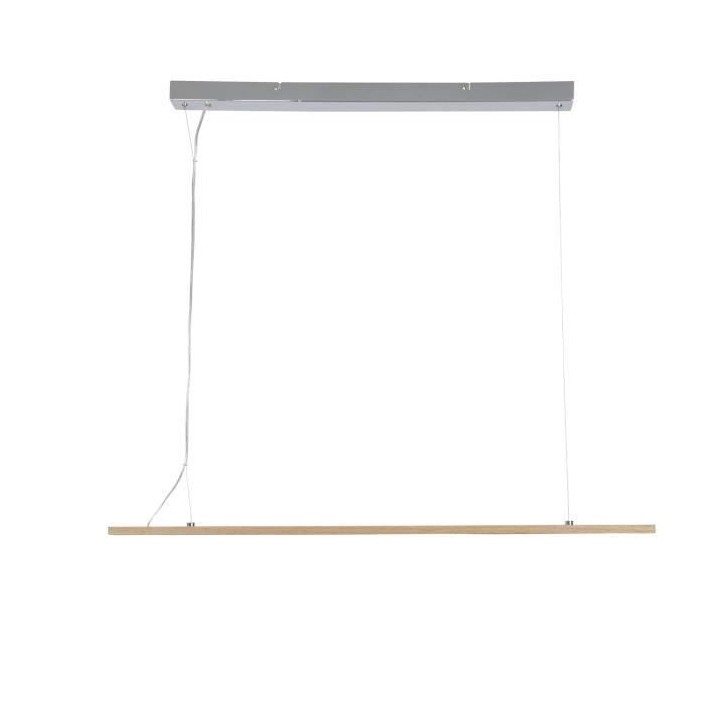 Suspension Malmo - LED intégrée - Bois - 100 x 5 x 125 cm - COREP