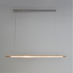 Suspension Malmo - LED intégrée - Bois - 100 x 5 x 125 cm - COREP