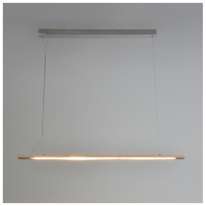 Suspension Malmo - LED intégrée - Bois - 100 x 5 x 125 cm - COREP