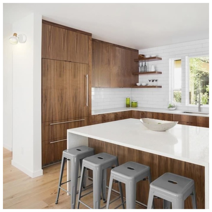 COREP Spot 1L Alvar bicolore en métal avec sticker effet bois - E14 4