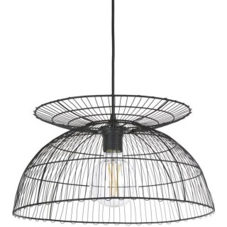 Suspension en métal - Cylindrique - Style classique - Noir - Fil D38