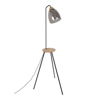 COREP Lampadaire avec chargeur USB et tablette - Métal et verre - Ø