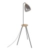 COREP Lampadaire avec chargeur USB et tablette - Métal et verre - Ø 66 x H160 cm