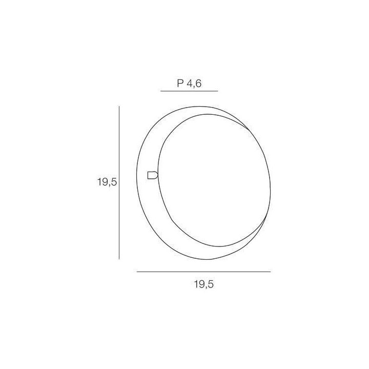 COREP - Applique extérieur - polypropylene -3900K - Noir