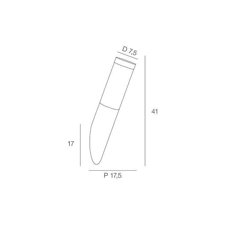 COREP - Applique extérieur - Acier inoxydable - E27-20W - Nickel