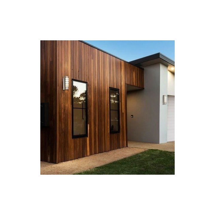 COREP - Applique extérieur - Demi-lune en métal - E27-20W - Nickel