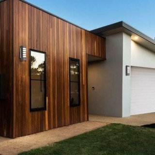 COREP - Applique extérieur - Demi-lune en métal - E27-20W - Anthraci