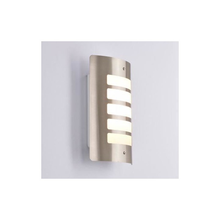 COREP - Applique extérieur - Demi-lune en métal - E27-20W - Nickel