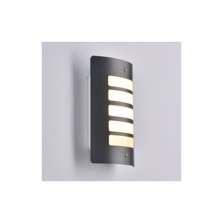 COREP - Applique extérieur - Demi-lune en métal - E27-20W - Anthraci