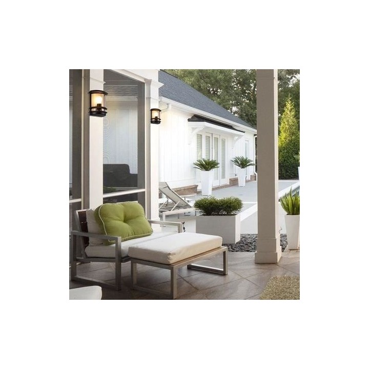 COREP - Applique extérieur - Aluminium - E27-20W - Noir