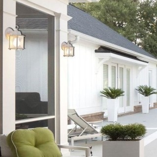 COREP - Applique extérieur - Métal et verre transparent - E27-60W -