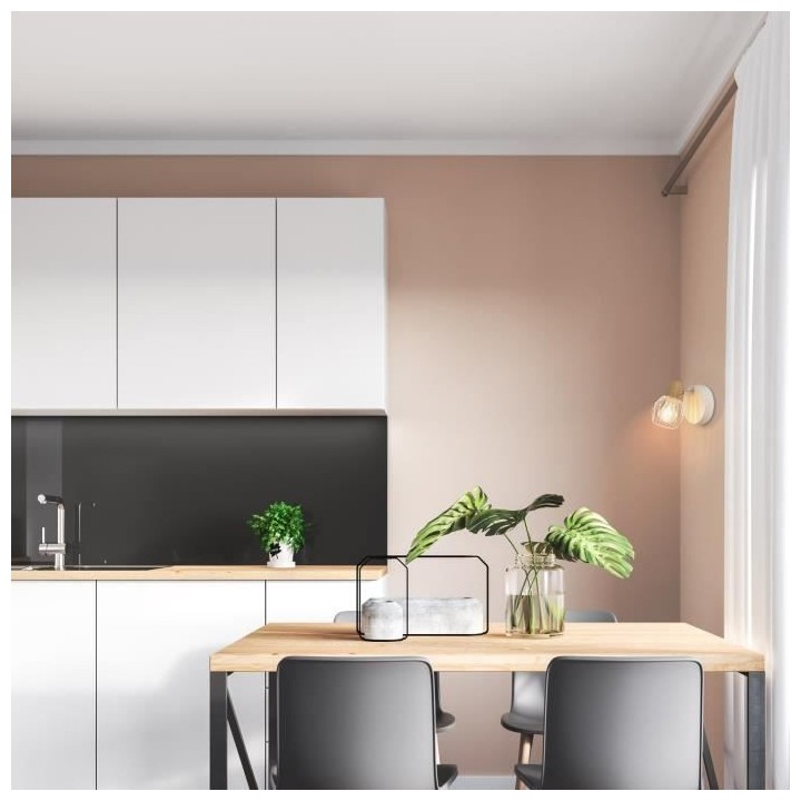 COREP Spot 1L Tyron base en métal filaire - E14 40 W - Blanc et natur