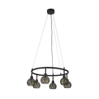 COREP Suspension en métal Dalila - H 30 cm - 33 W - Noir sablé et la