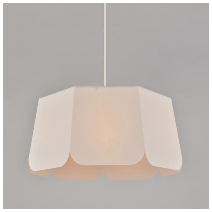 COREP Suspension L43 Percale Géom Blanc