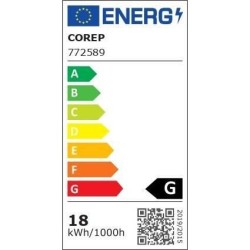 COREP - Applique extérieur - LED - 2000-6500K - Noir mat