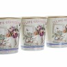 Set de pots DKD Home Decor Rose Doré PVC Shabby Chic 38 x 13 x 14 cm (3 Pièces)