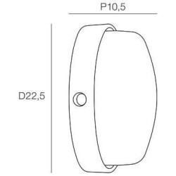 COREP - Applique extérieur - Plastique - E27-100W - Blanc