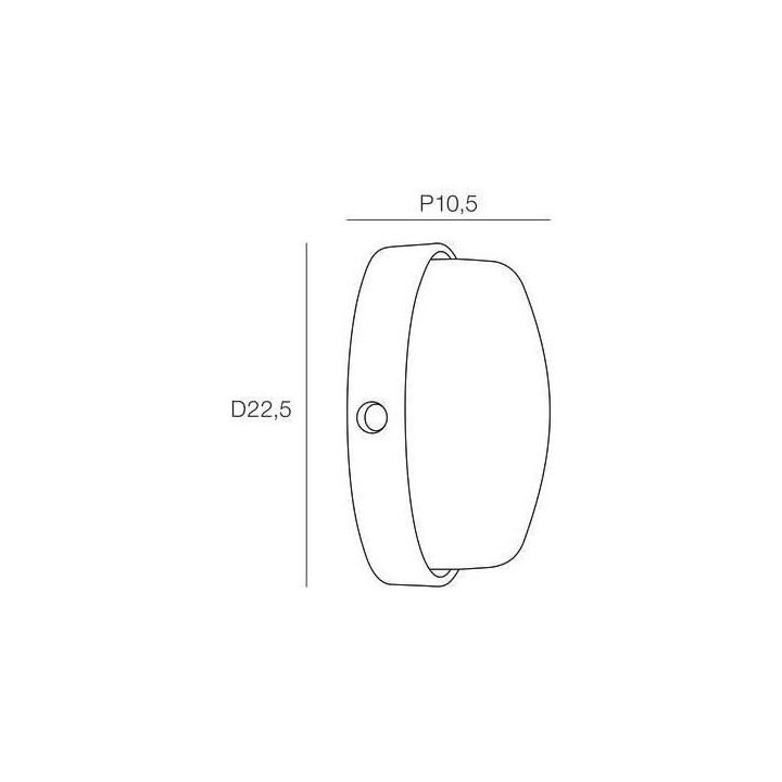 COREP - Applique extérieur - Plastique - E27-100W - Blanc