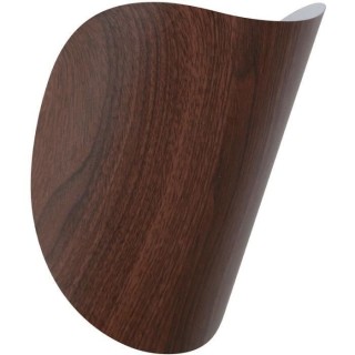 Applique Oscar - Métal - Style années 50 - E27 - L17 cm - Bois fonc