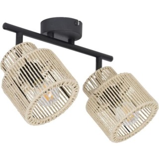 Spot Cancun - Métal et cordelette - 2 L - E14 - 40 W - Naturel - CORE