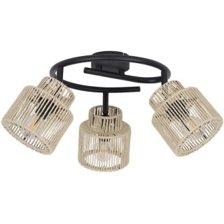 Spot Cancun - Métal et cordelette - 3 L - E14 - 40 W - Naturel - CORE
