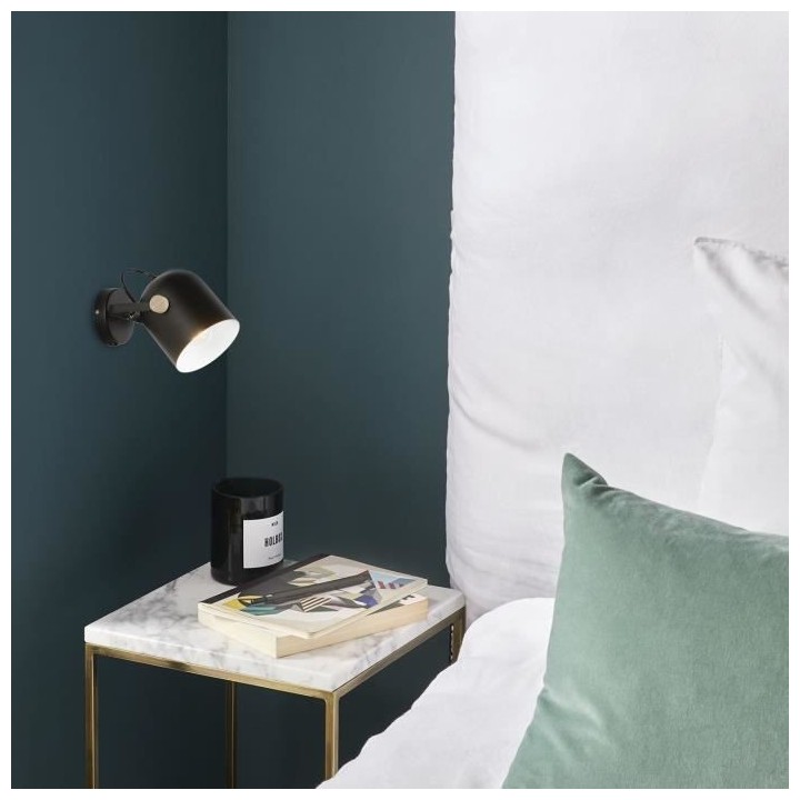 Spot Ylva - Métal - 1 L - E27 - 40 W - Noir mat - COREP