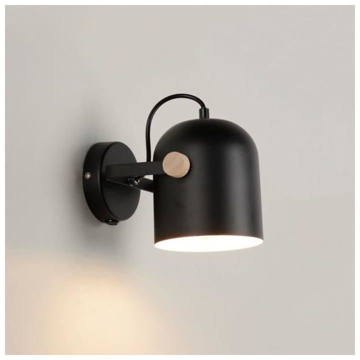 Spot Ylva - Métal - 1 L - E27 - 40 W - Noir mat - COREP