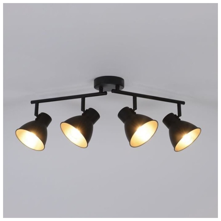 Spot Dock - Métal - 4 L - E14 - 40 W - Noir mat - COREP