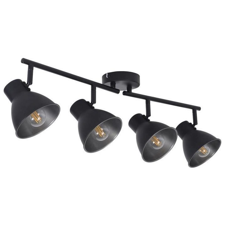 Spot Dock - Métal - 4 L - E14 - 40 W - Noir mat - COREP