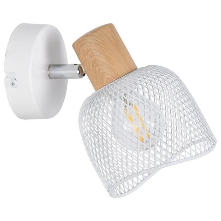 Spot Ottawa - Métal - 1 L - E14 - 25 W - Blanc - COREP