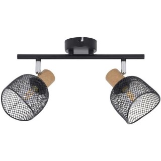 Spot Ottawa - Métal - 2 L - E14 - 25 W - Noir - COREP