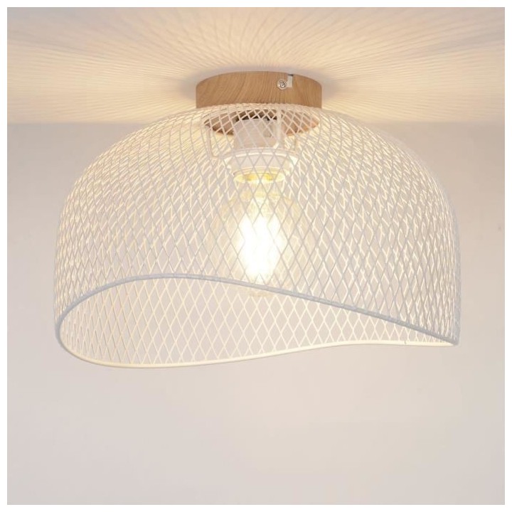 Plafonnier Ottawa - Métal - E14 - 60 W - Blanc - COREP