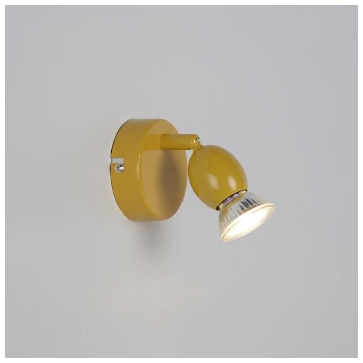 Spot LED Mely - Métal - 1 L - GU10 - 5 W - Moutarde - COREP