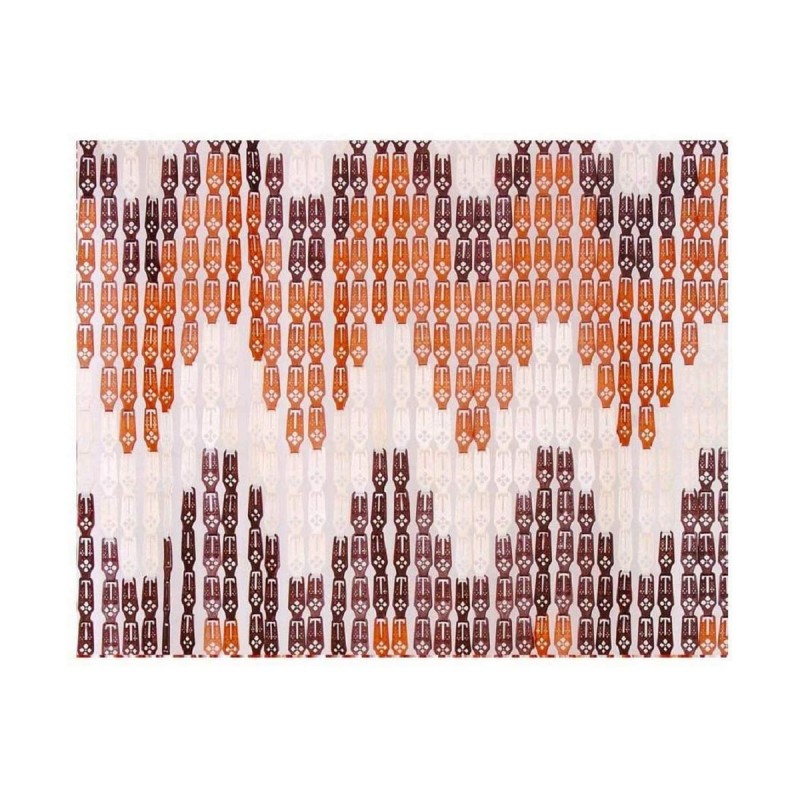 Rideau EDM 90 x 210 cm Orange polypropylène