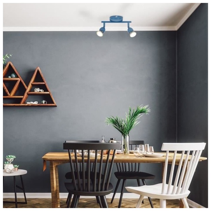 Spot LED Mely - Métal - 2 L - GU10 - 5 W - Pétrole - COREP